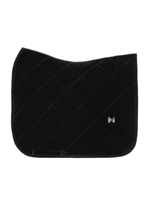 Maximilian Velvet Dressage Saddle Pad Black