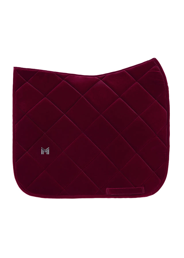 Maximilian Velvet Dressage Saddle Pad Ruby