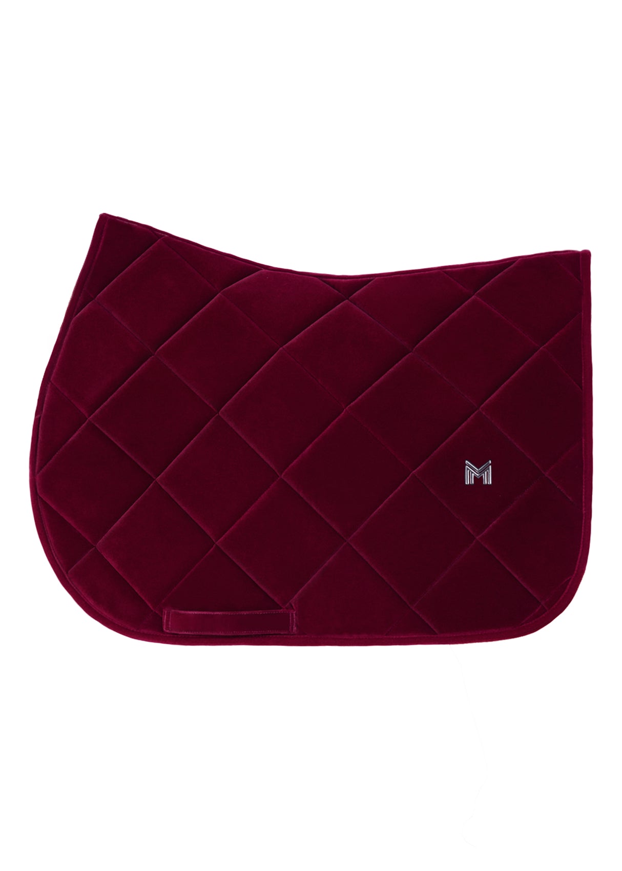 Maximilian Velvet Jump Saddle Pad Ruby
