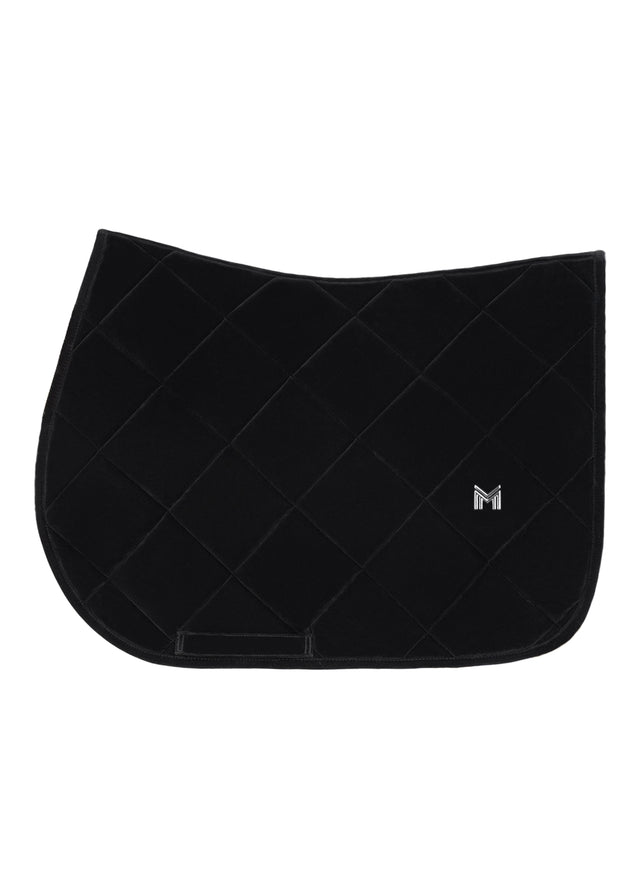 Maximilian Velvet Jump Saddle Pad Black