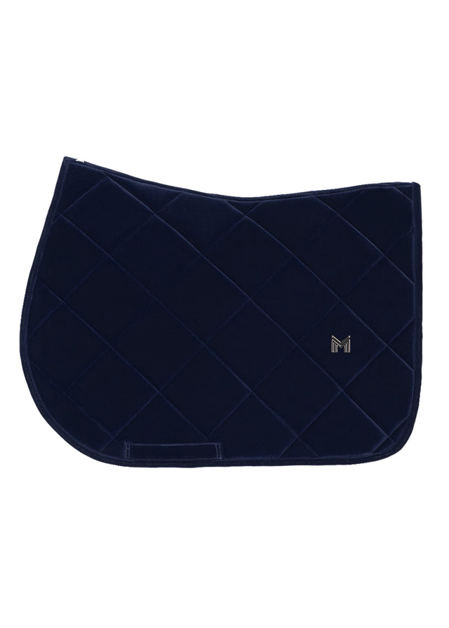 Maximilian Velvet Jump Saddle Pad Sapphire