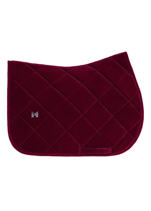 Maximilian Velvet Jump Saddle Pad Ruby