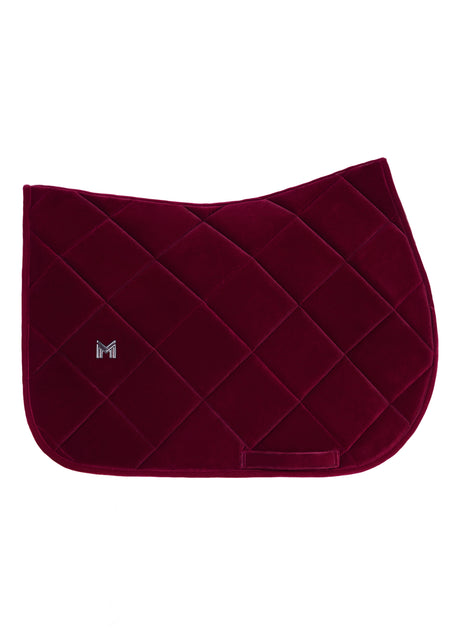 Maximilian Velvet Jump Saddle Pad Ruby