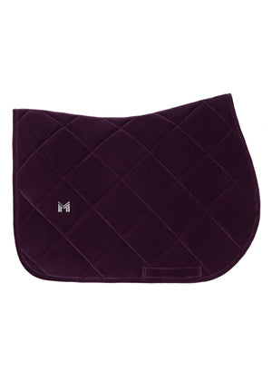 Maximilian Velvet Jump Saddle Pad Amethyst