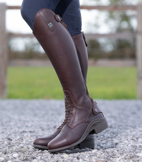 Premier Equine Vallardi Ladies Leather Field Riding Boots Brown