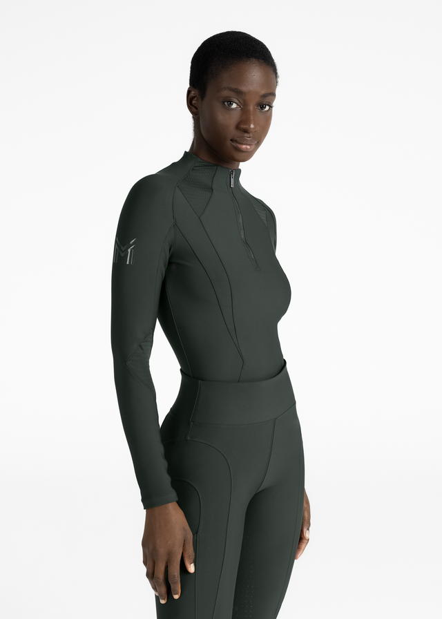 Maximilian Frame Long Sleeve Base Layer Hunter Green