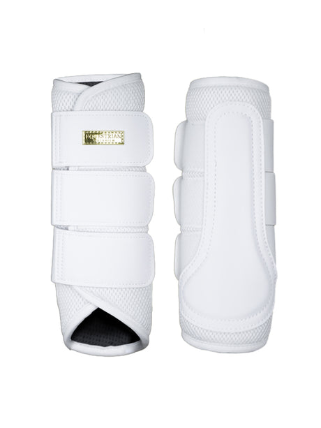 Equestrian Stockholm Classic Mesh Brushing Boots White Gold