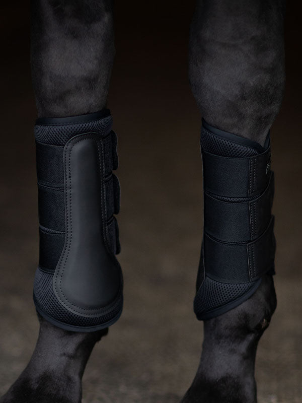 Equestrian Stockholm Classic Mesh Brushing Boots All Black