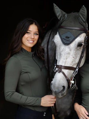 Equestrian Stockholm Ear Bonnet Avenue Green