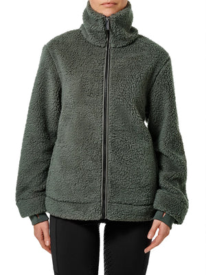 Equestrian Stockholm Teddy Fleece Jacket Avenue Green