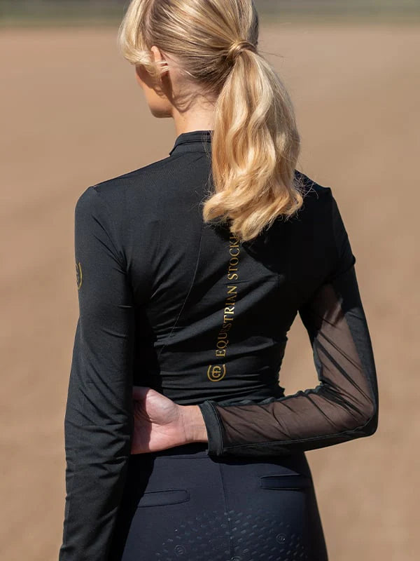 Equestrian Stockholm Air Breeze Base Layer Black Gold