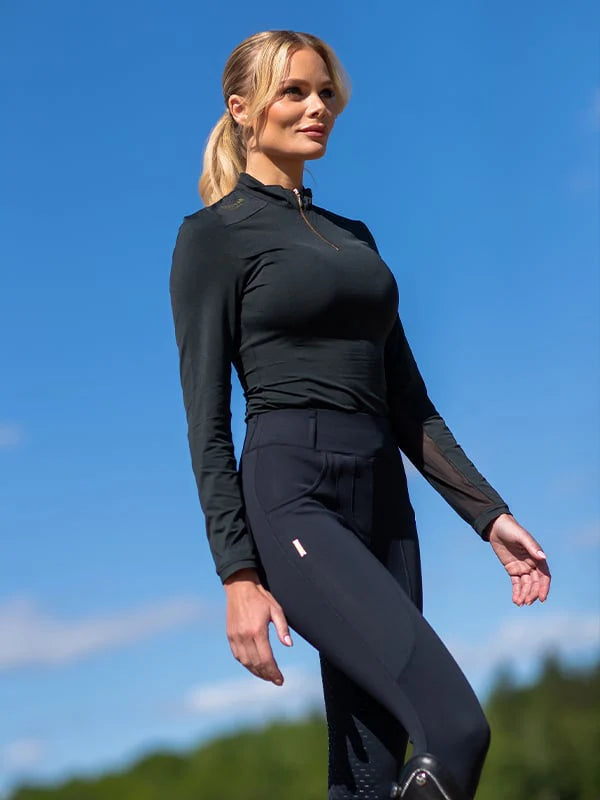 Equestrian Stockholm Air Breeze Base Layer Black Gold