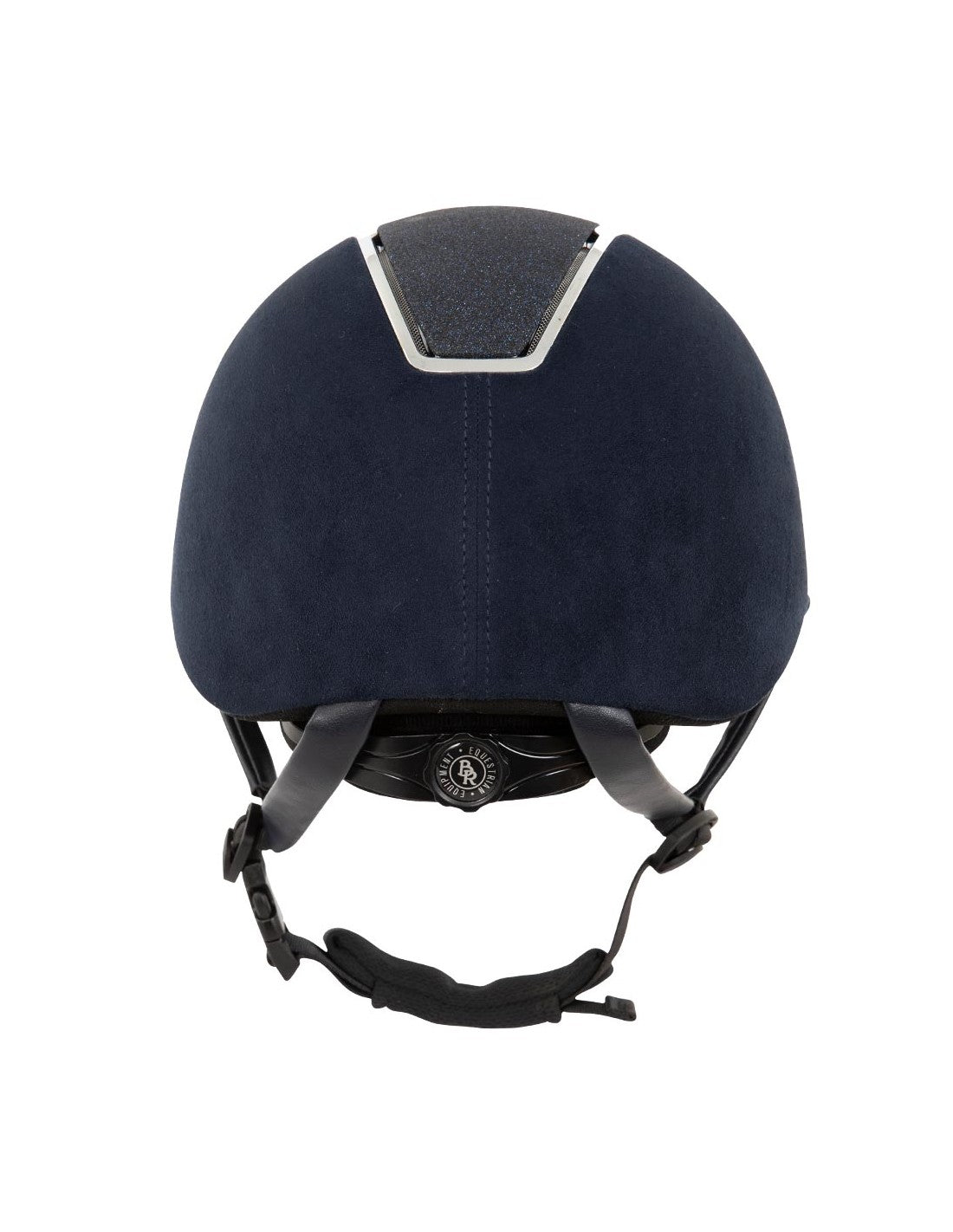 BR Equestrian Omega Helmet Microfibre Glitter Navy/Silver