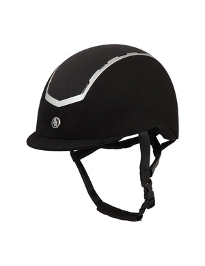 BR Equestrian Sigma Helmet Microfibre Glitter Black