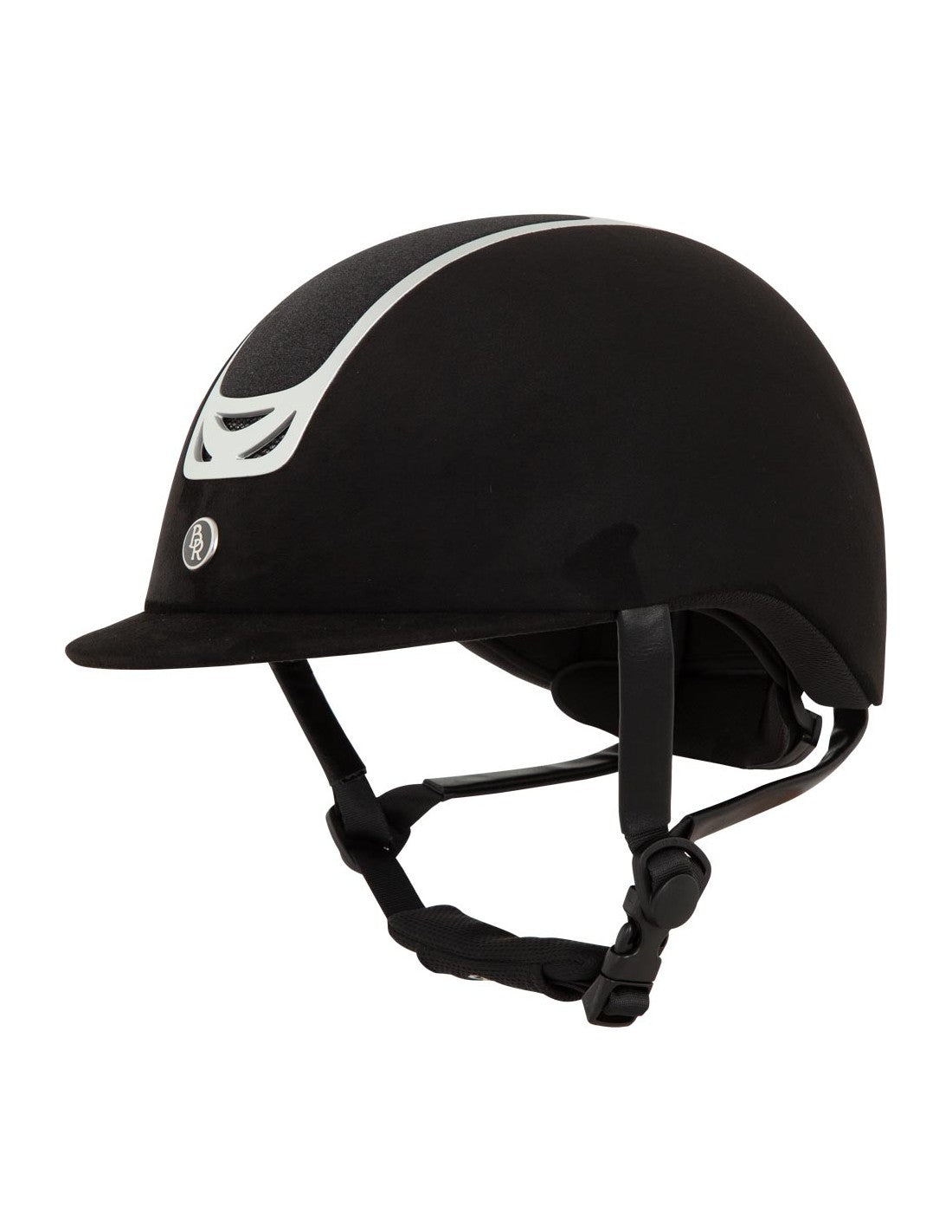 BR Equestrian Volta Helmet Microfibre Black