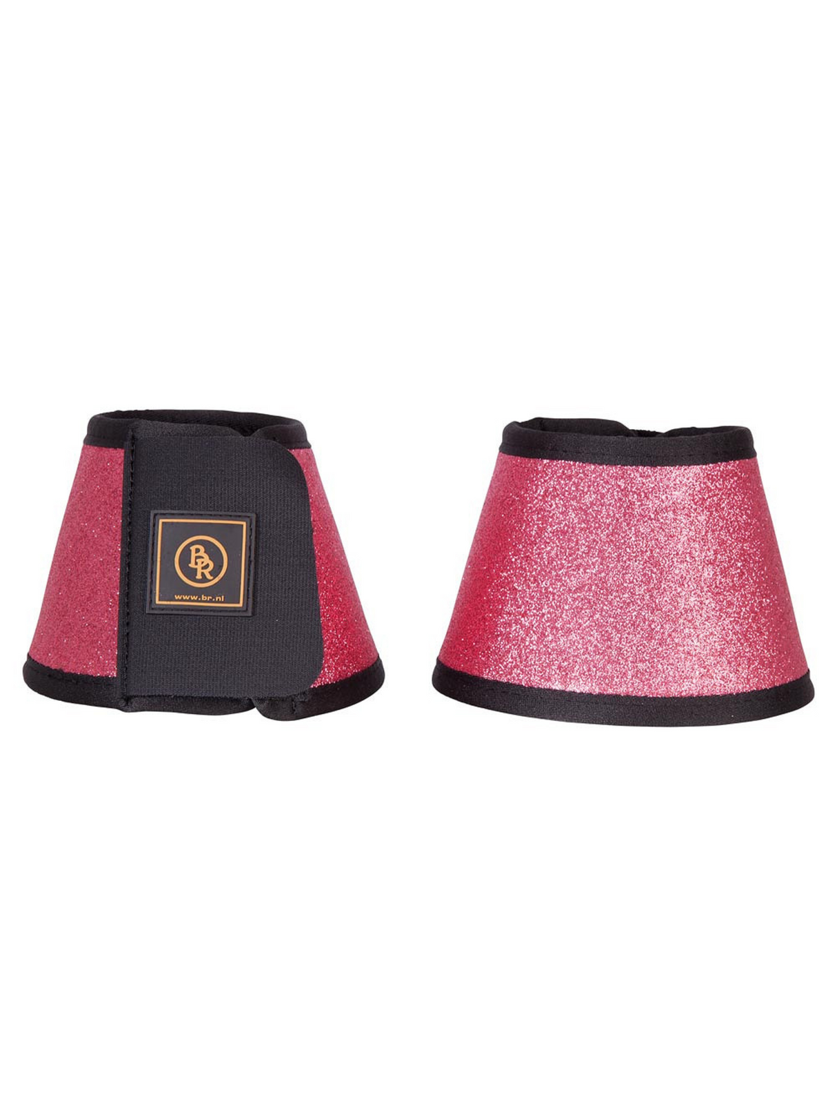 BR Equestrian Glitter Bell Boots Framboise