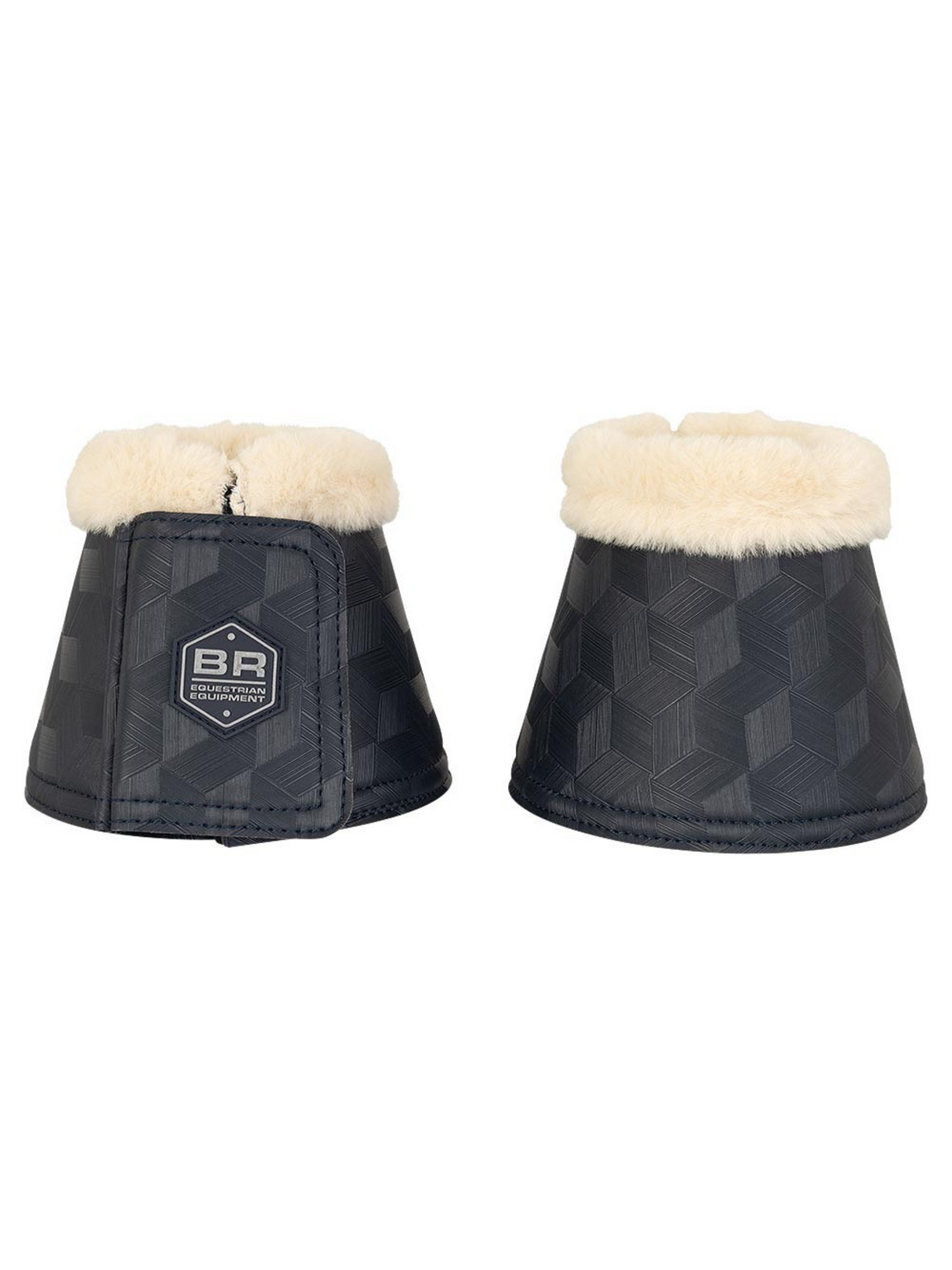 BR Equestrian Zamora Fleece Bell Boots Blueberry