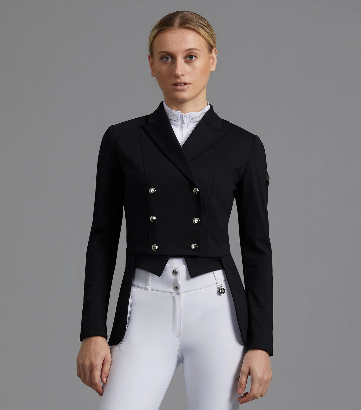 Premier Equine Capriole Ladies Short Tail Dressage Jacket Black