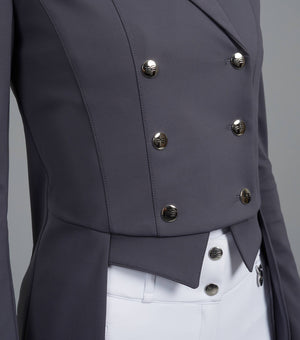 Premier Equine Capriole Ladies Short Tail Dressage Jacket Grey