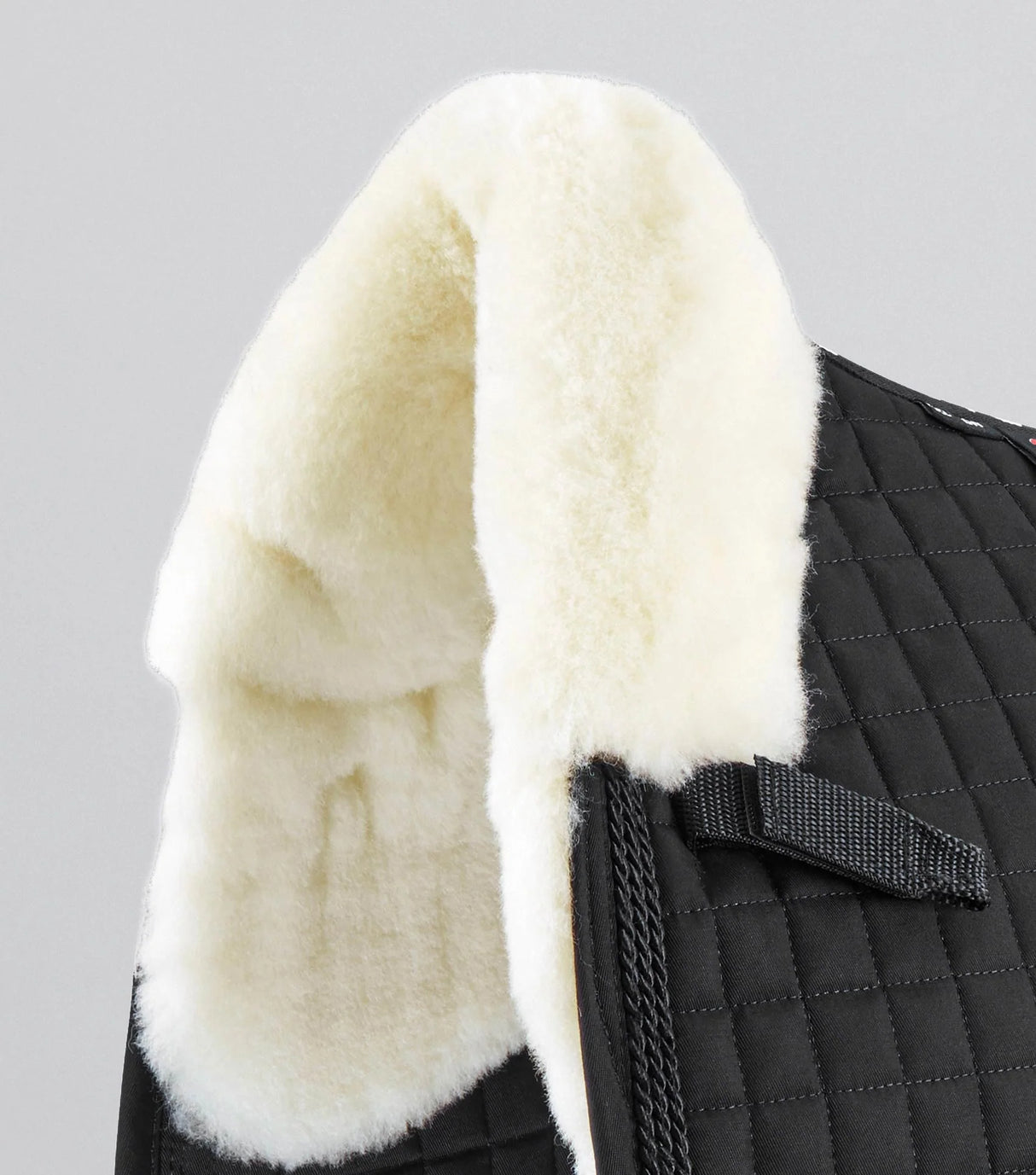 Premier Equine Merino Wool European Dressage Saddle Pad Black/Natural