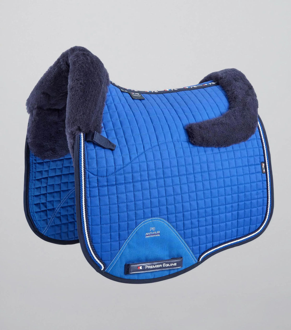 Premier Equine Merino Wool European Dressage Saddle Pad Royal Blue/Navy