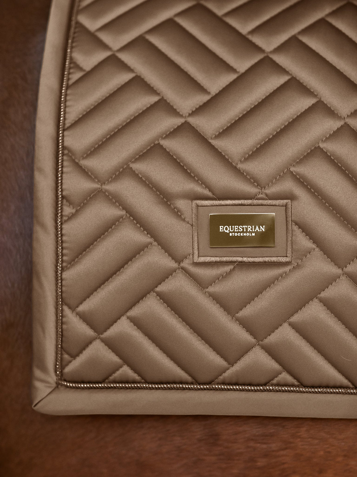 Equestrian Stockholm Dressage Saddle Pad Modern Champagne
