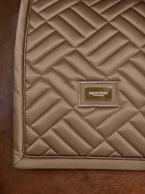 Equestrian Stockholm Dressage Saddle Pad Modern Champagne