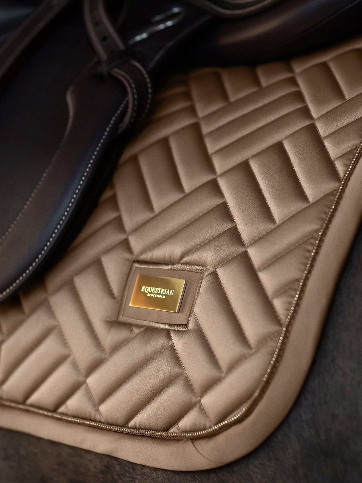 Equestrian Stockholm Jump Saddle Pad Modern Champagne