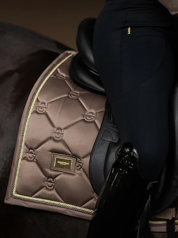 Equestrian Stockholm Dressage Saddle Pad Champagne