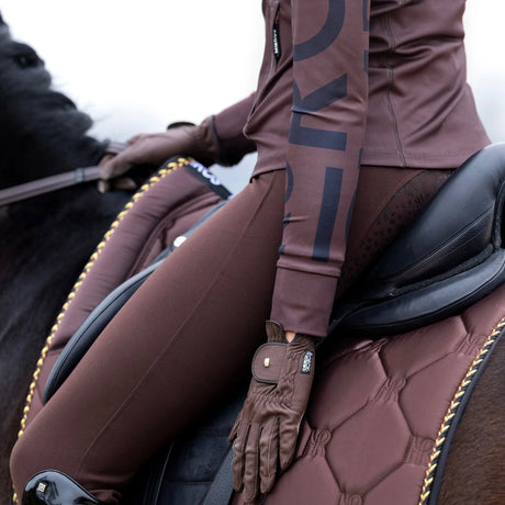 Mrs Ros Charmer Dressage Saddle Pad Hot Chocolate