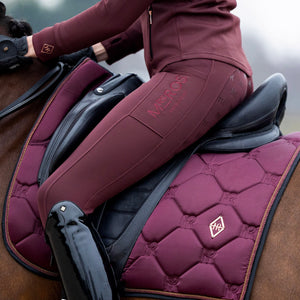 Mrs Ros Charmer Dressage Saddle Pad Red Blush