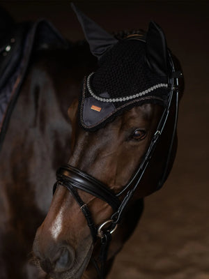 Equestrian Stockholm Ear Bonnet Dark Ocean