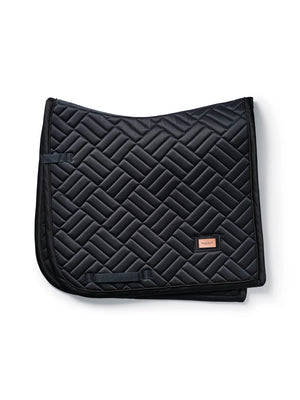 Equestrian Stockholm Dressage Saddle Pad Modern Dark Ocean