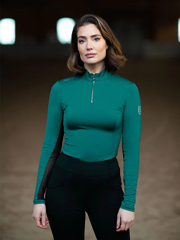 Equestrian Stockholm Air Breeze Base Layer Emerald