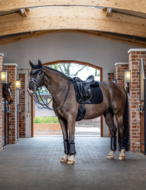 LeMieux Suede Dressage Square Saddle Pad Black