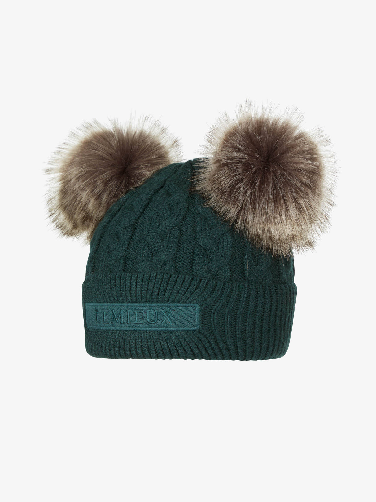 LeMieux Mini Double Pom Beanie Spruce