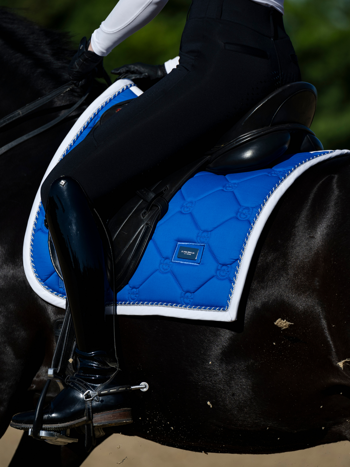 Equestrian Stockholm Dressage Saddle Pad Sapphire