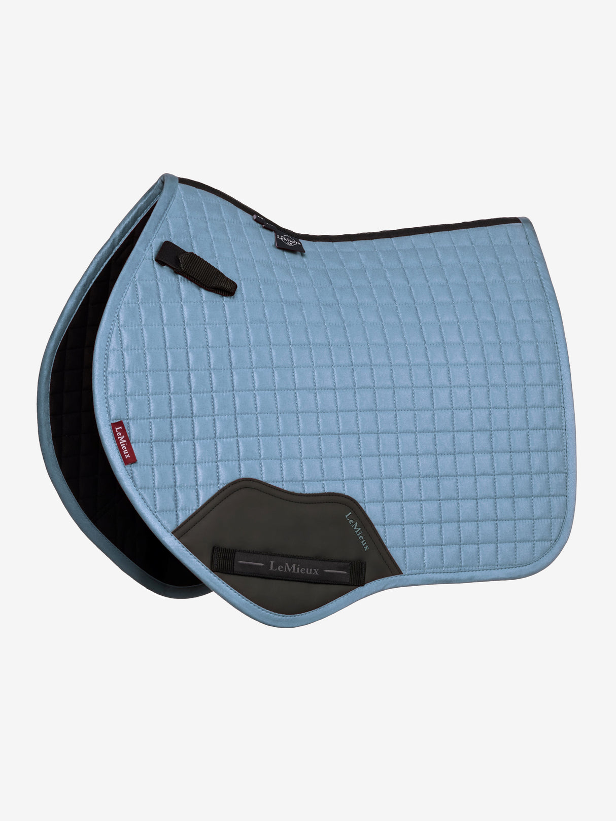 LeMieux Suede Square Close Contact Jump Saddle Pad Ice Blue