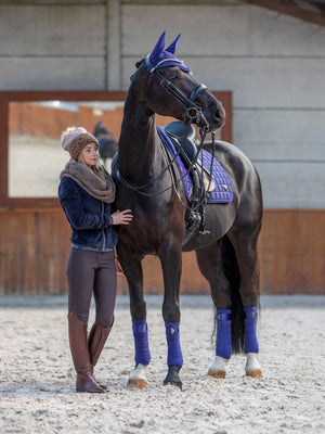 LeMieux Loire Memory Dressage Square Saddle Pad Ink Blue