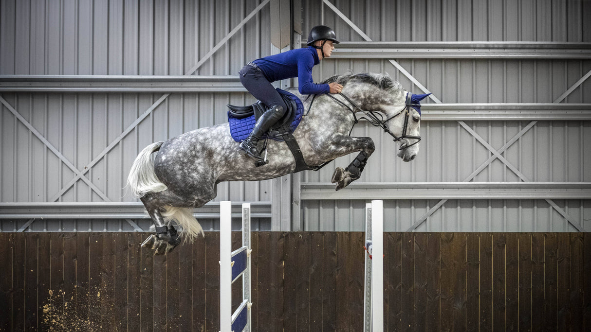 LeMieux Loire Classic Close Contact Jump Square Saddle Pad Ink Blue