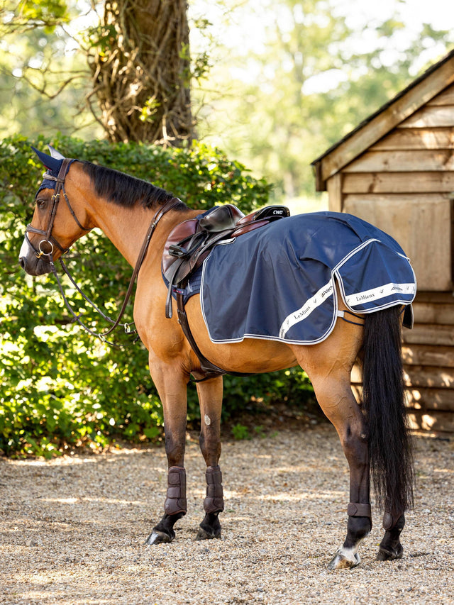 LeMieux Arika Waterproof Exercise Quarter Sheet Navy