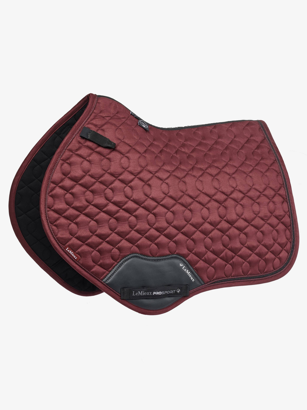 LeMieux Crystal Suede Jump Saddle Pad Burgundy