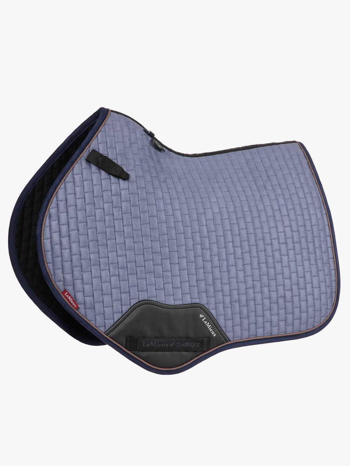 LeMieux Suede Close Contact Saddle Pad Jay Blue