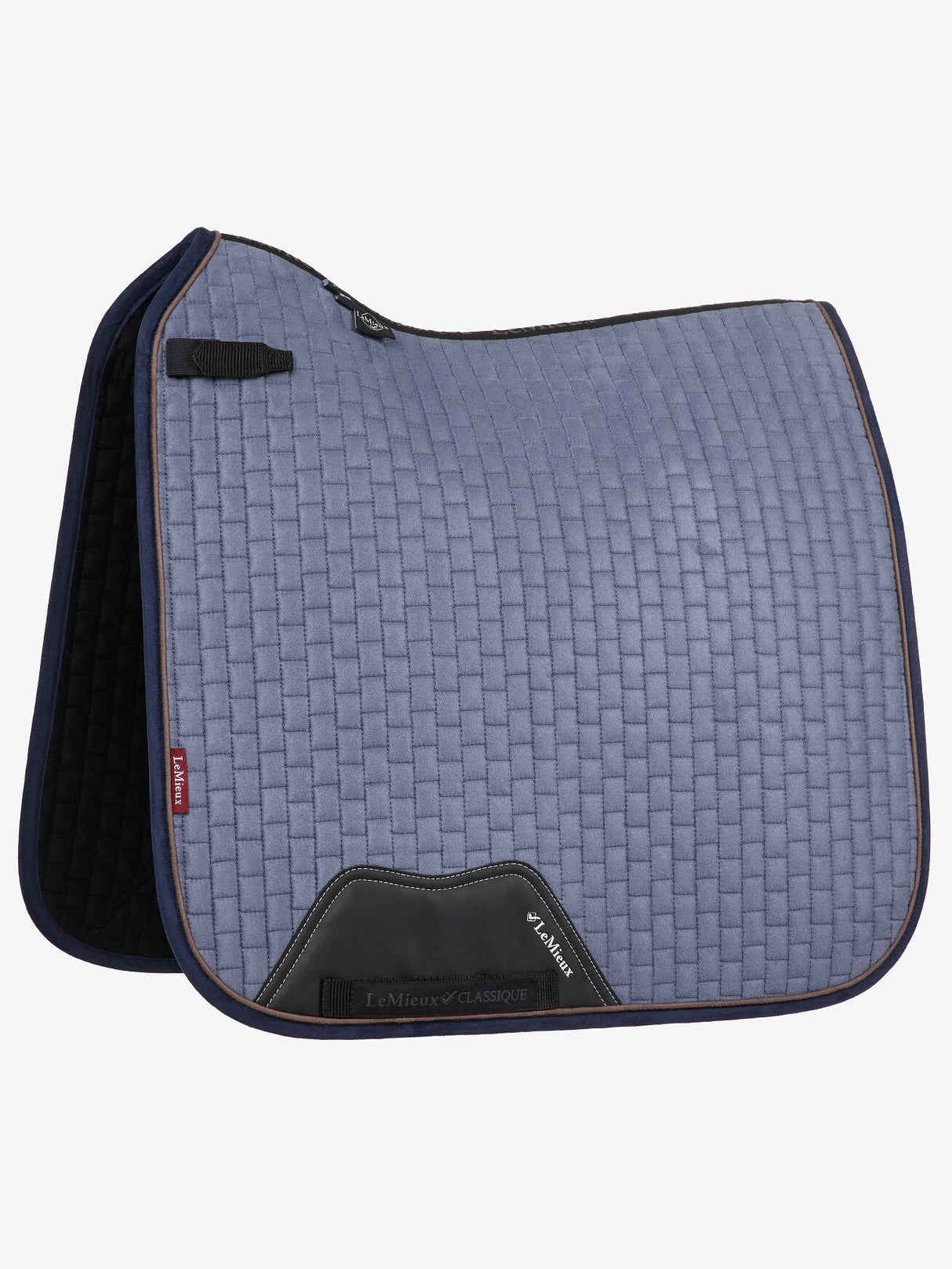 LeMieux Suede Dressage Square Saddle Pad Jay Blue