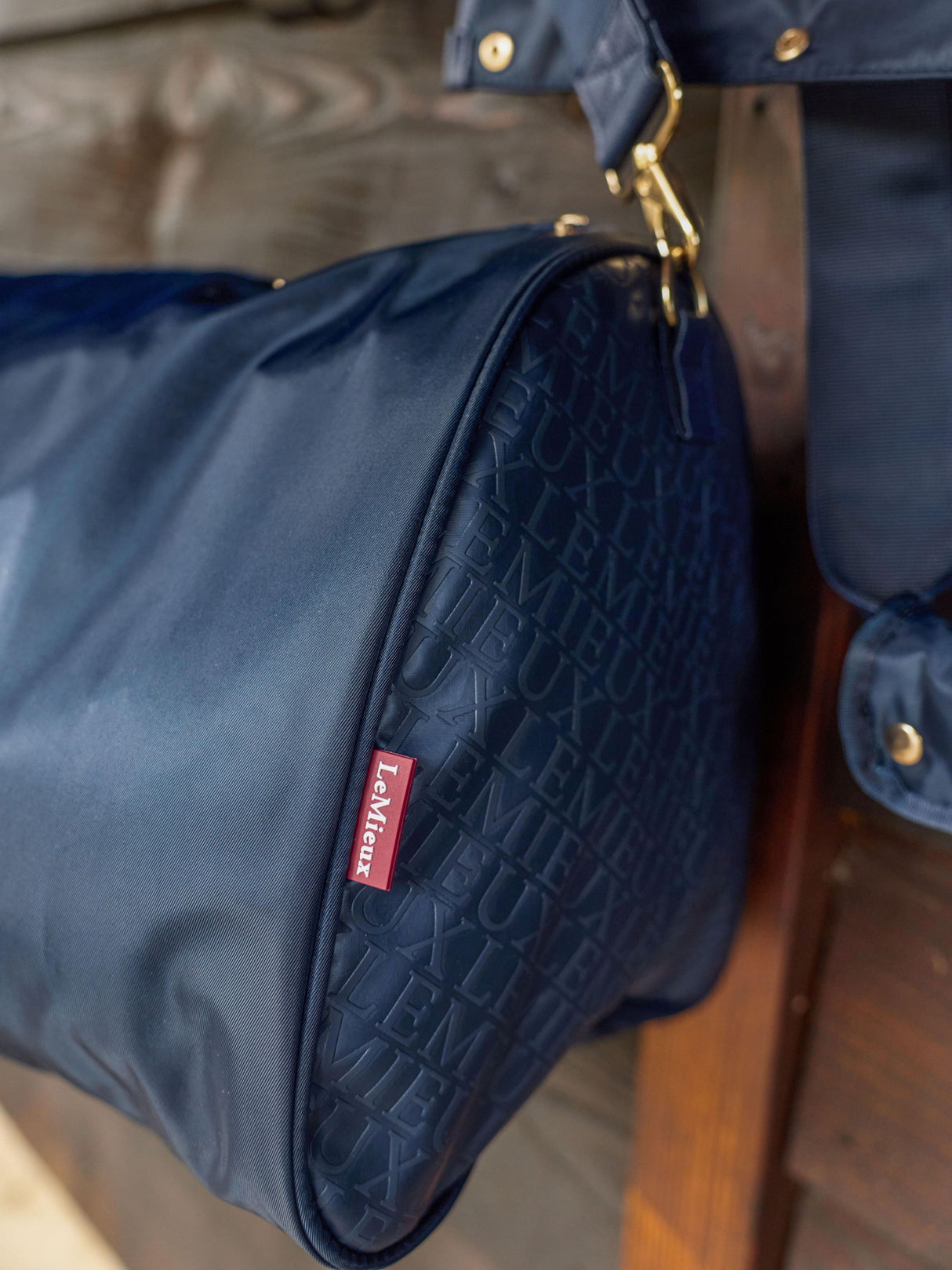 LeMieux Luxe Show Jacket Duffle Bag Navy