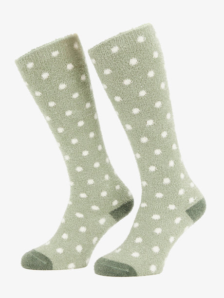 LeMieux Sabrina Stripe Fluffies Socks Fern