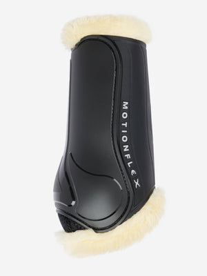 LeMieux Motionflex Dressage Boots with Fleece Edge Black/Natural