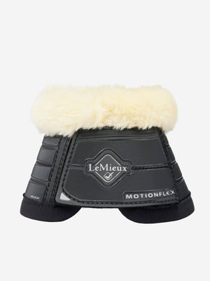 LeMieux Motionflex Over Reach Boot with Fleece Edge Black/Natural