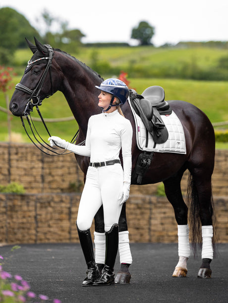 LeMieux Loire Dressage Saddle Pad White/Black
