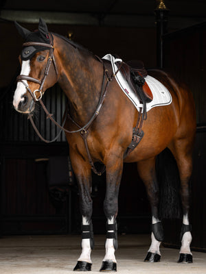 LeMieux Loire Close Contact Jump Square Saddle Pad White/Black